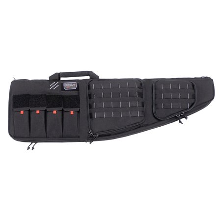 G OUTDOORS GPS Tactical Double AR Case 43in-External Handgun Case-Black GPS-T43ARDB